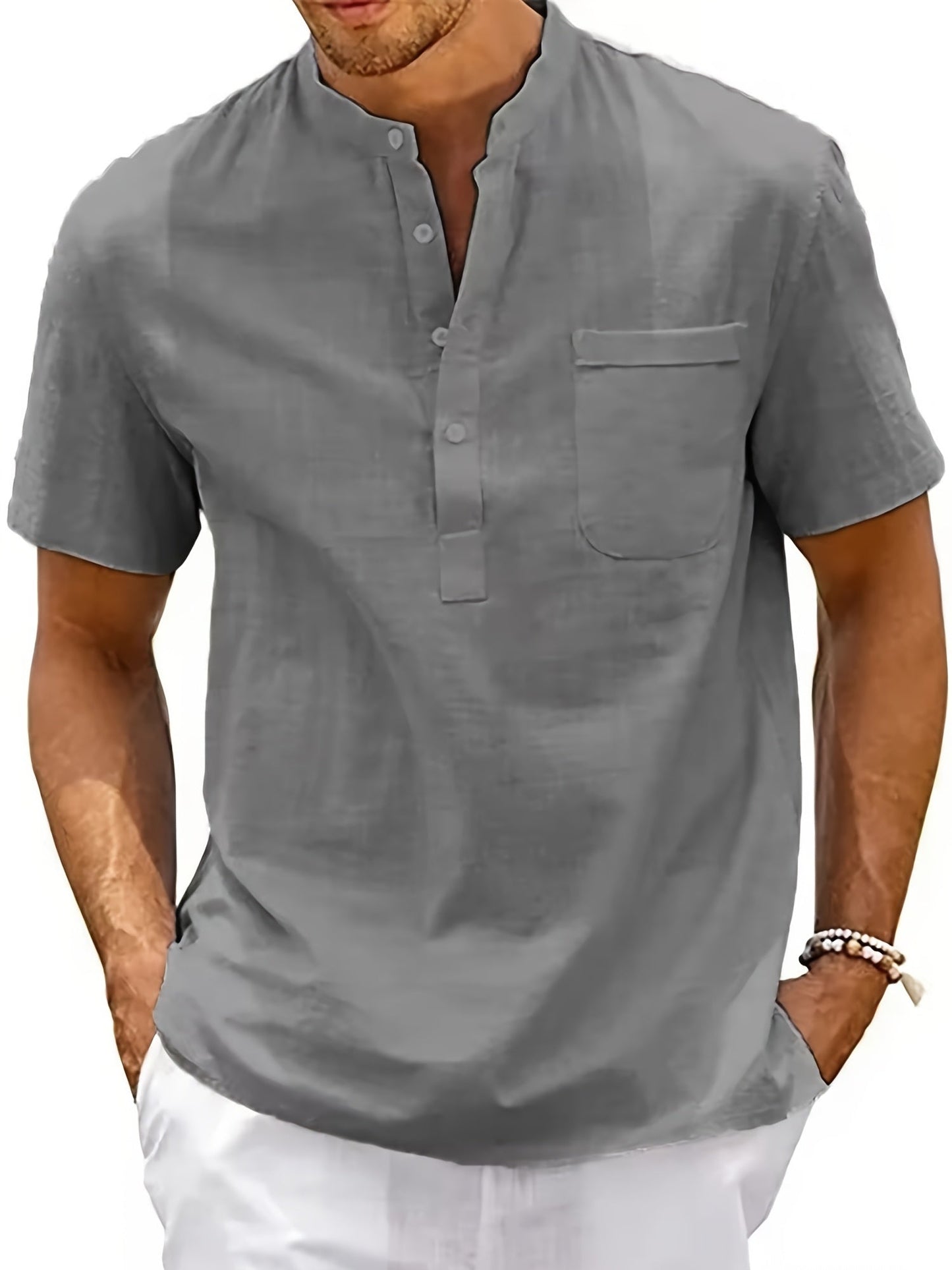Grzegorz | Camicia casual da uomo a maniche corte