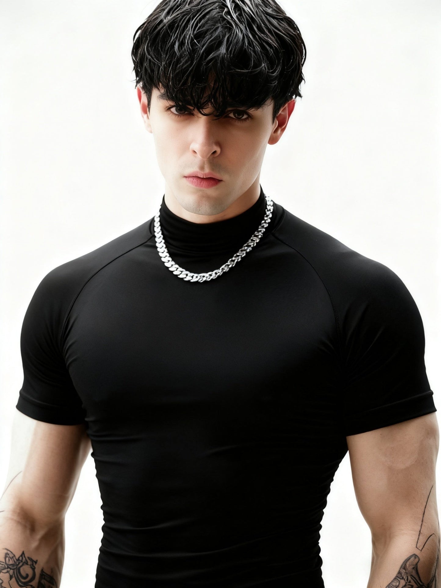 Herren Fitness Shirt | Körpernahes Kurzarmshirt | Definierte Silhouette | Moderner Sportlook