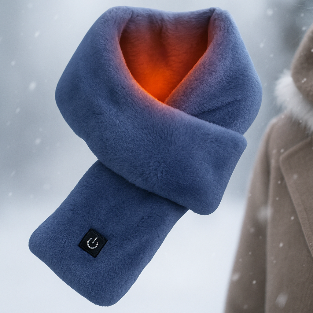 Beheizter Schal mit weichem Fleece für Wärme im Winter 7