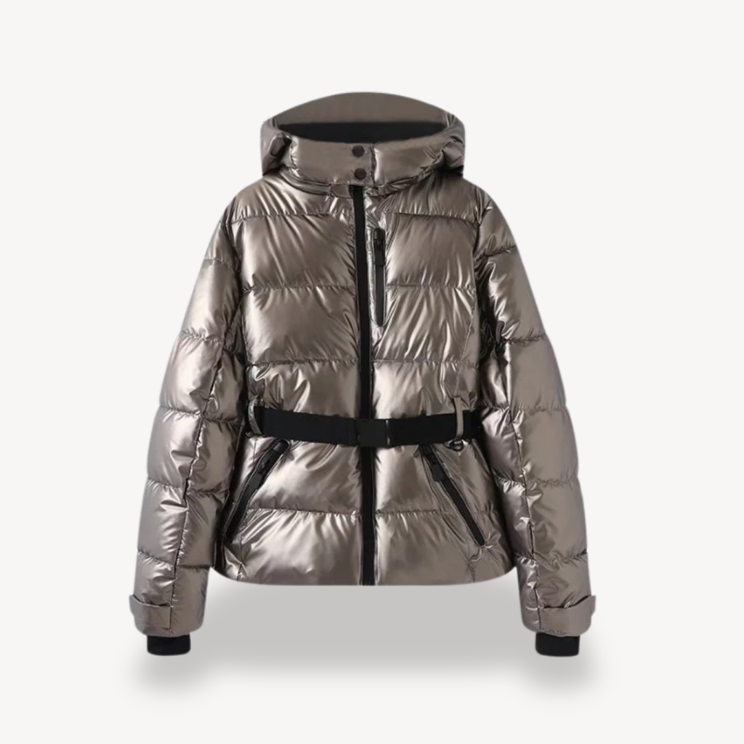 Damen-Steppjacke mit Karomuster | Taille 12