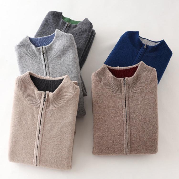 Herren Cardigan mit langen Ärmeln und offener Vorderseite | Casual Style