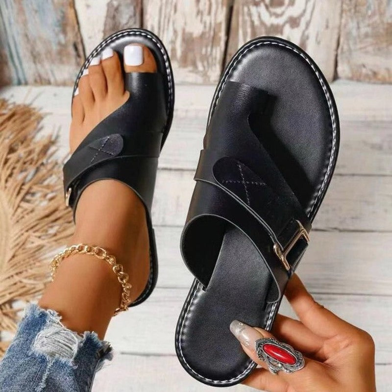 Damen Sandalen mit Schnallenriemen | Minimalistisch
