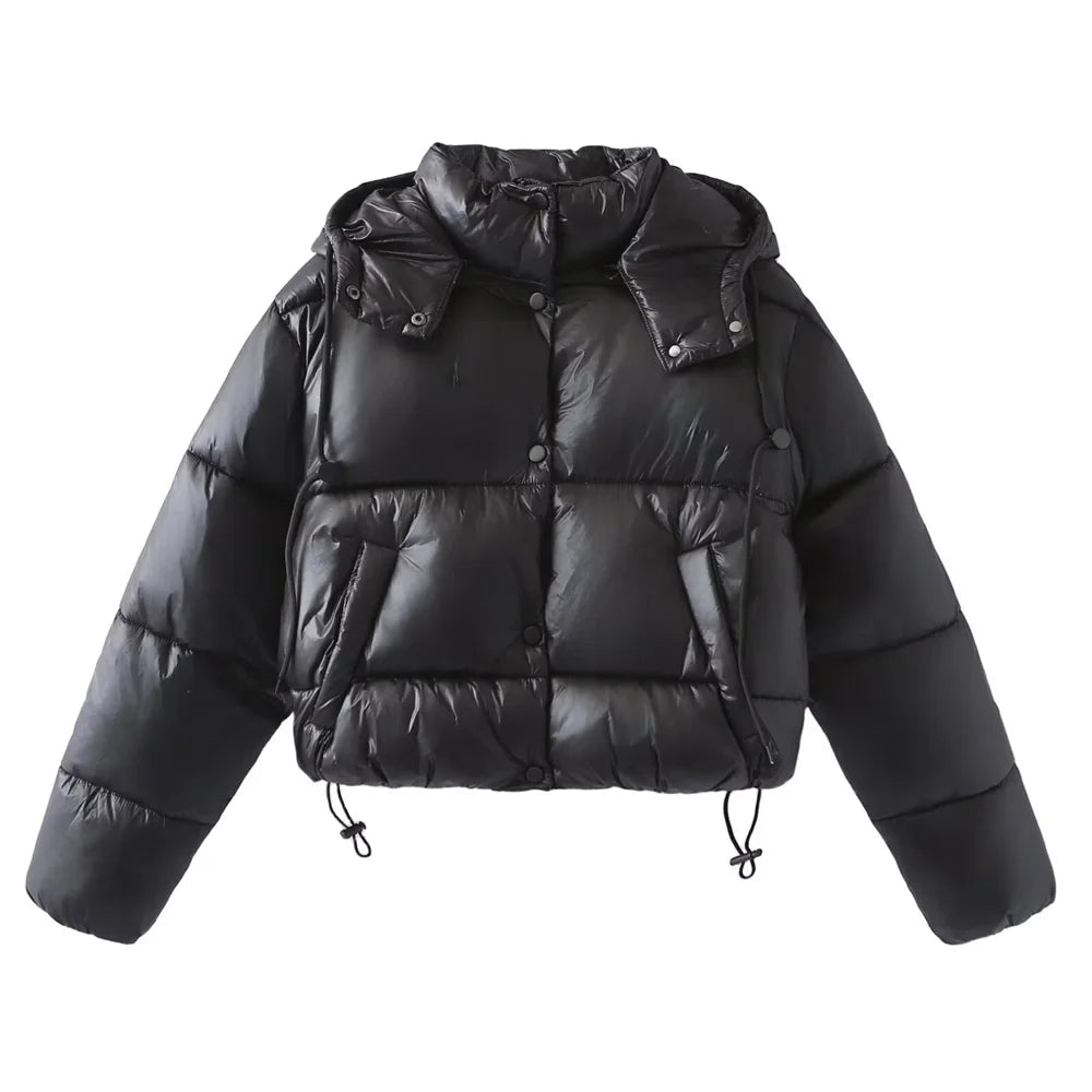 Pufferjacke für Damen | Saisonaler Kapuzenlook 2