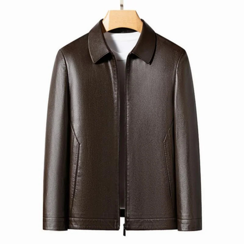 Herren Strukturierte Jacke mit Umlegekragen Full Zip Passform | Kragen