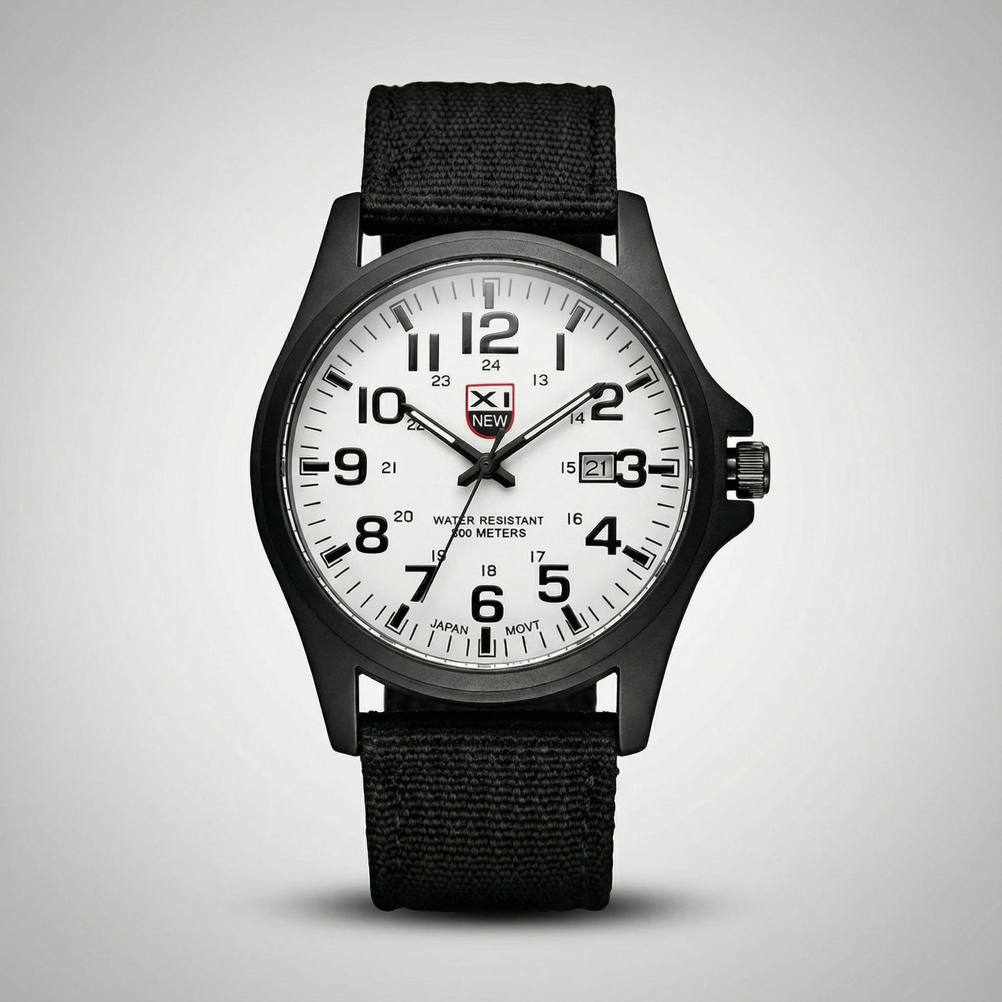 Taktische Herren Uhr – Edelstahlgehäuse, 50 m Wasserbeständig & Nachtlicht 10