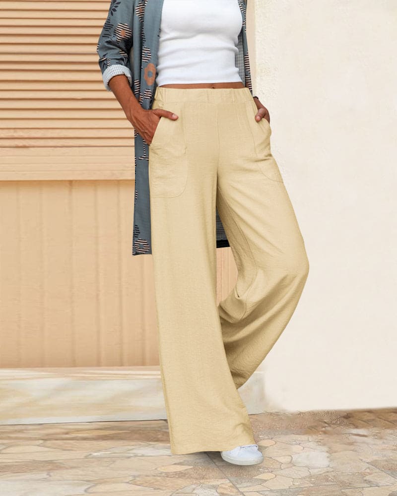 Pantalon femme coupe ample | Jambe fluide