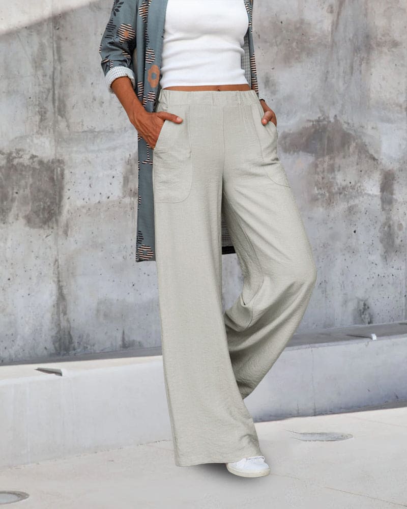 Pantalon femme coupe ample | Jambe fluide