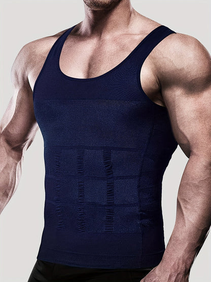 Herren Kompressions Tank Top mit schmaler Passform und Shapewear Effekt | Body Shaper