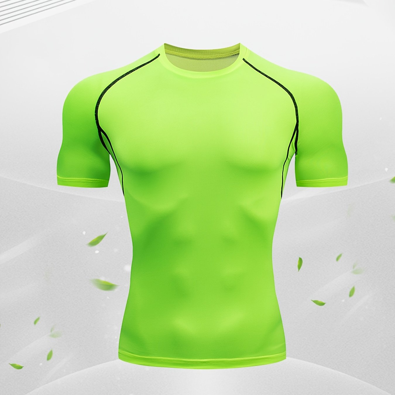 Herren Fitness T-Shirt | Körpernahes Kurzarmshirt | Schmale Silhouette | Moderner Sportlook