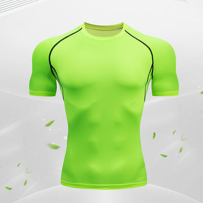 Herren Fitness T-Shirt | Körpernahes Kurzarmshirt | Schmale Silhouette | Moderner Sportlook