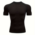 Herren Fitness T-Shirt | Körpernahes Kurzarmshirt | Schmale Silhouette | Moderner Sportlook
