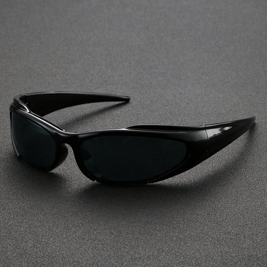 Lunettes de soleil pour hommes | Forme enveloppante étroite | Design de monture sportif | Look décontracté pour l'extérieur