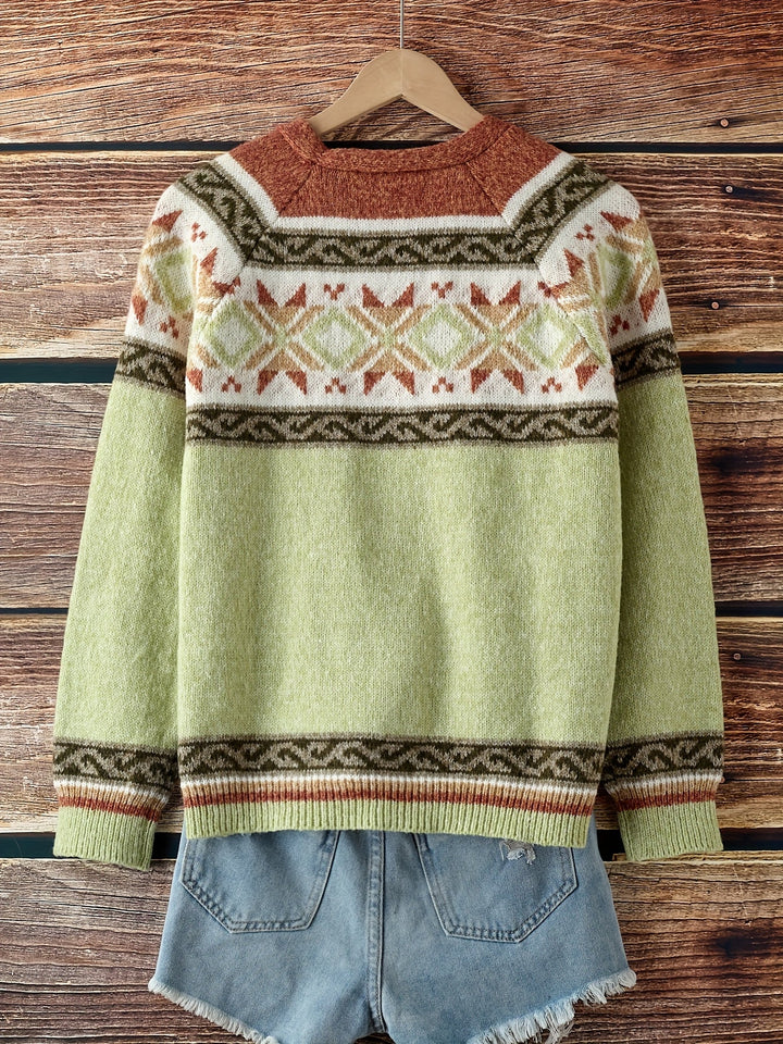 Wren | Women's Patterned Button-Front Cardigan