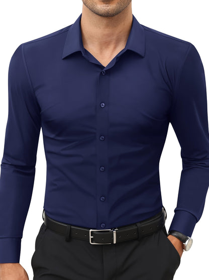 Krystian | Camicia da uomo slim fit con chiusura a bottoni