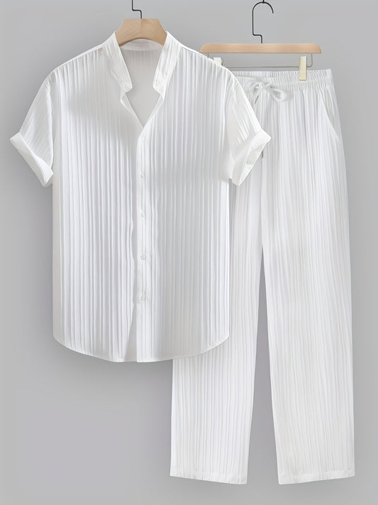 Sebastian | Set de vară pentru bărbați cu cămașă și pantaloni
