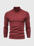 Herren Pullover Langarm Hoher Kragen Pullover | Schmale Passform