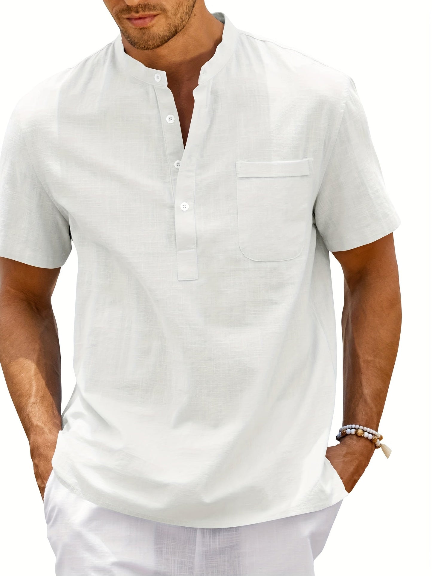 Rafał | Maglia Henley da uomo in taglie forti