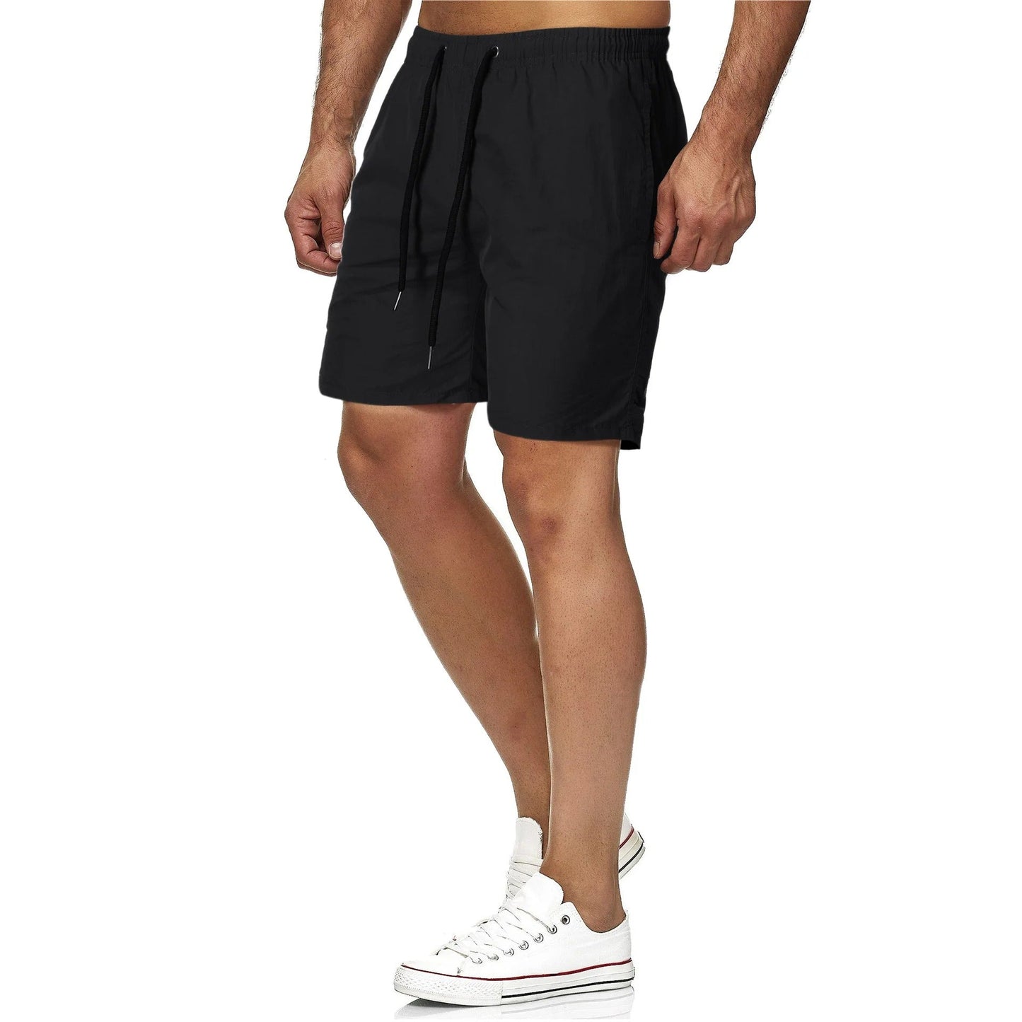 Pantaloncini da uomo con coulisse tinta unita | Basic