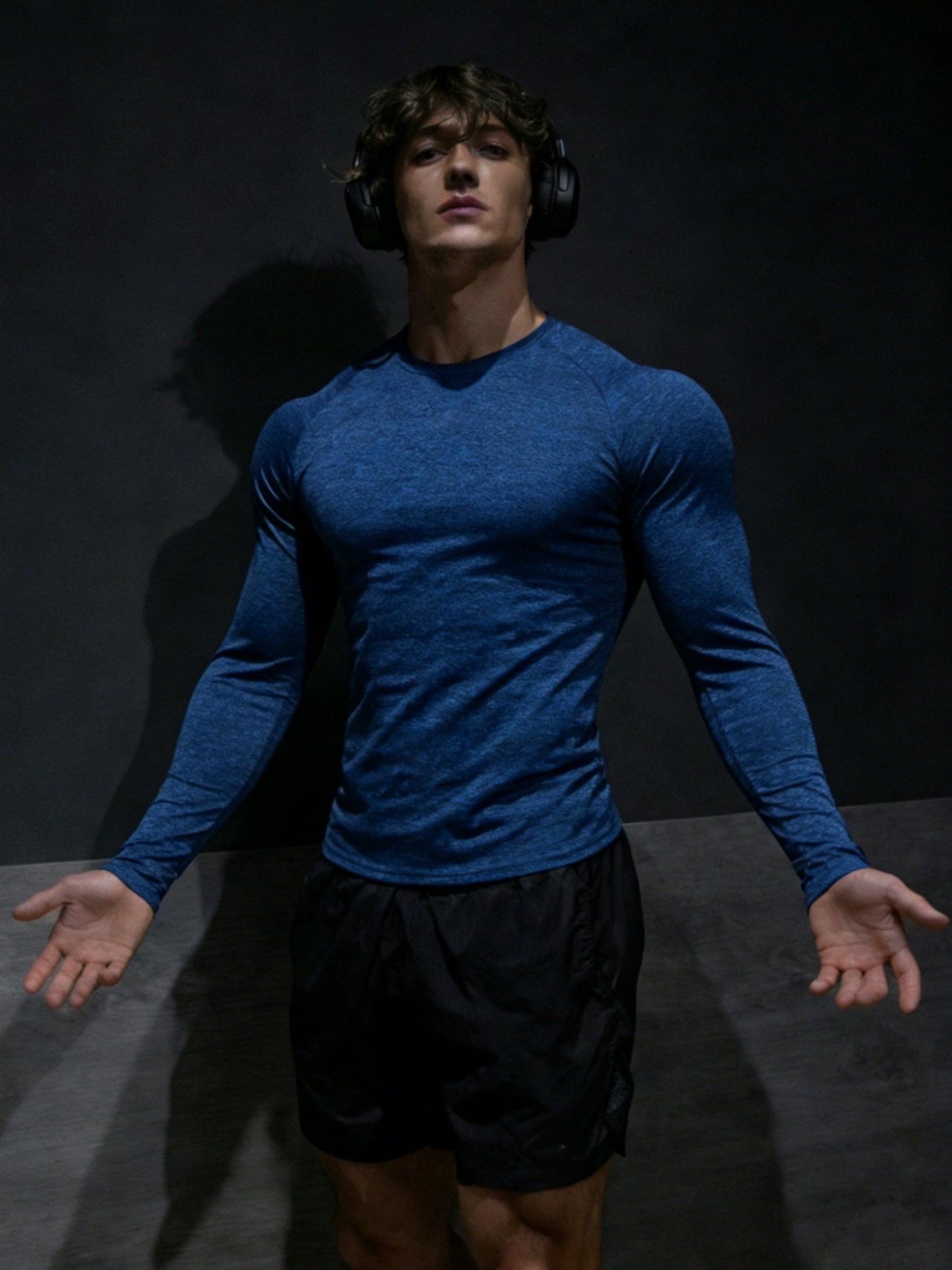 Herren Langarm Kompressions T Shirt mit Muscle Fit | Gym Wear