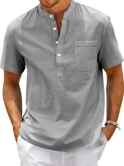 Rafał | Maglia Henley da uomo in taglie forti