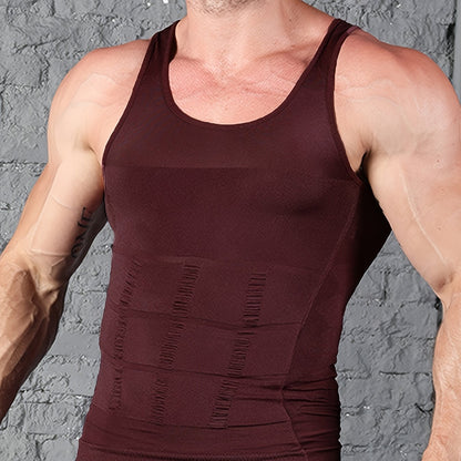 Herren Kompressions Tank Top mit schmaler Passform und Shapewear Effekt | Body Shaper