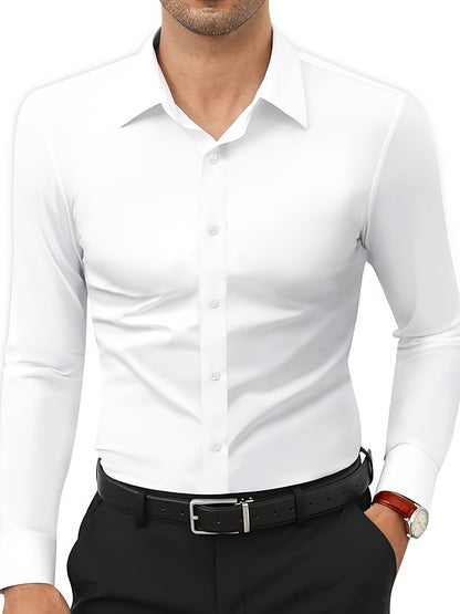 Krystian | Camicia da uomo slim fit con chiusura a bottoni