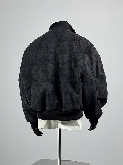 Giacca bomber da uomo | Vestibilità comoda con cerniera | Collo alto | Look casual streetwear