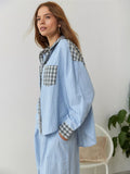 Damen Loungewear-Set | Langarmhemd und Locker Geschnittene Hose | Komfort für Entspannte Momente