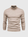 Herren Pullover Langarm Hoher Kragen Pullover | Schmale Passform