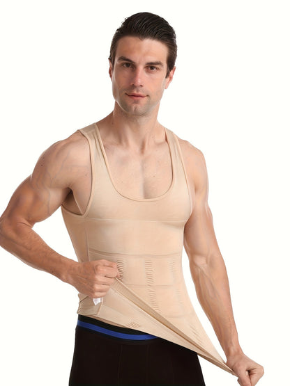 Herren Kompressions Tank Top mit schmaler Passform und Shapewear Effekt | Body Shaper