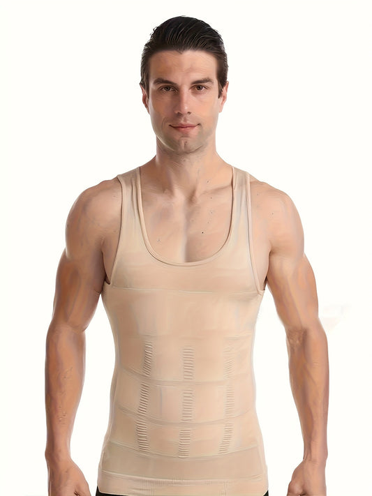 Herren Kompressions Tank Top mit schmaler Passform und Shapewear Effekt | Body Shaper