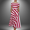 Kelsey | Maxikleid mit Streifenmuster