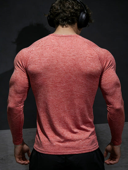 Herren Langarm Kompressions T Shirt mit Muscle Fit | Gym Wear