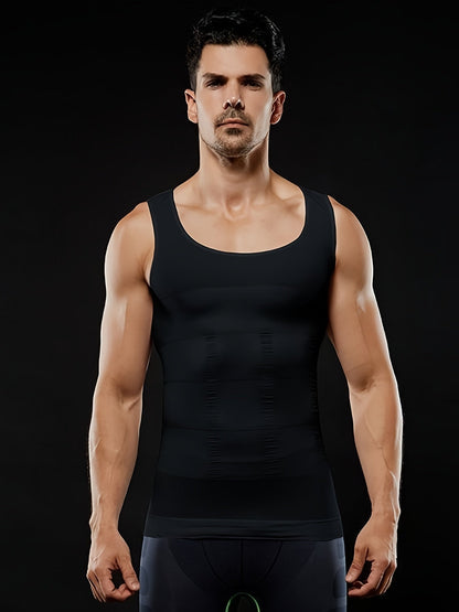 Herren Kompressions Tank Top mit schmaler Passform und Shapewear Effekt | Body Shaper