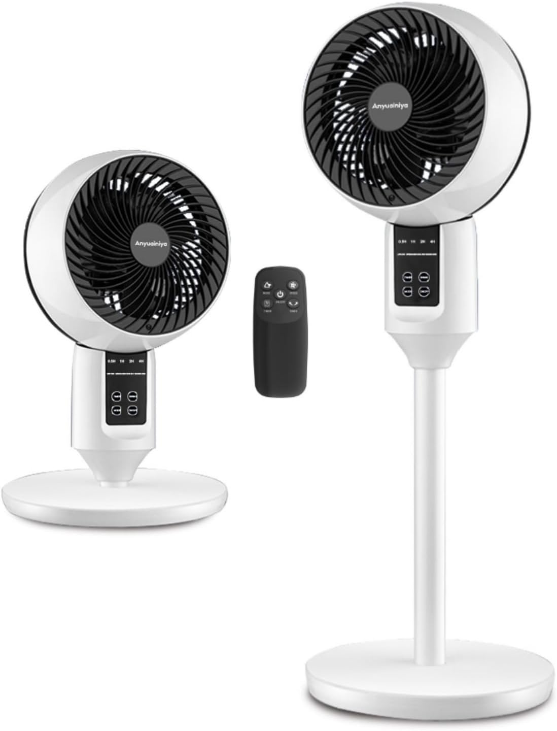 Ventilateur sur pied réglable avec oscillation 3D