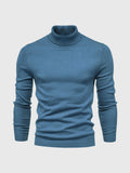 Herren Pullover Langarm Hoher Kragen Pullover | Schmale Passform