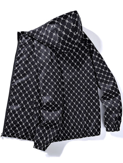 Veste à capuche pour homme | Coupe régulière | Veste légère zippée | Loisirs et plein air