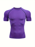 Herren Fitness T-Shirt | Körpernahes Kurzarmshirt | Schmale Silhouette | Moderner Sportlook