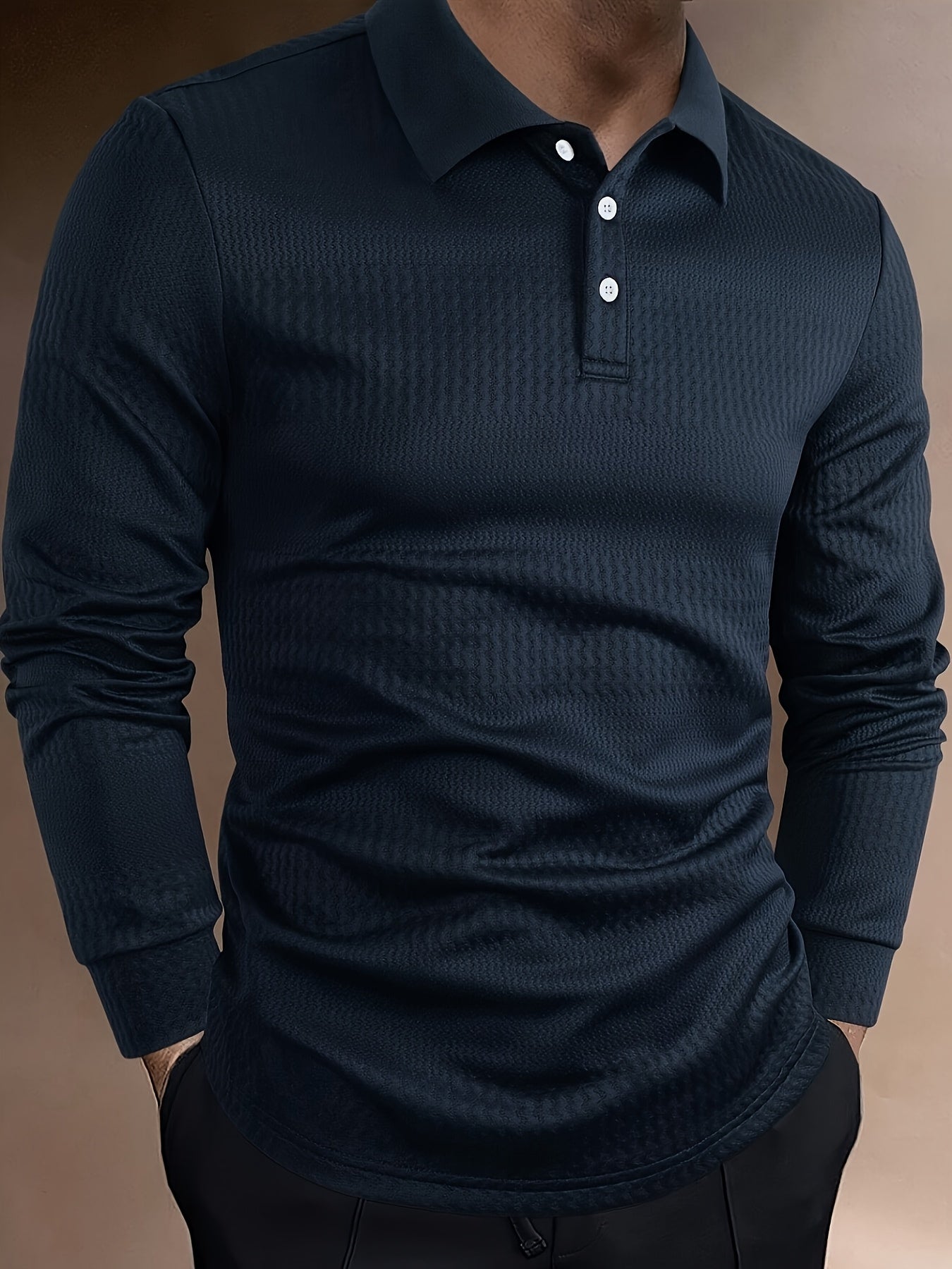 Paweł | Tricou polo bărbătesc cu mâneci lungi