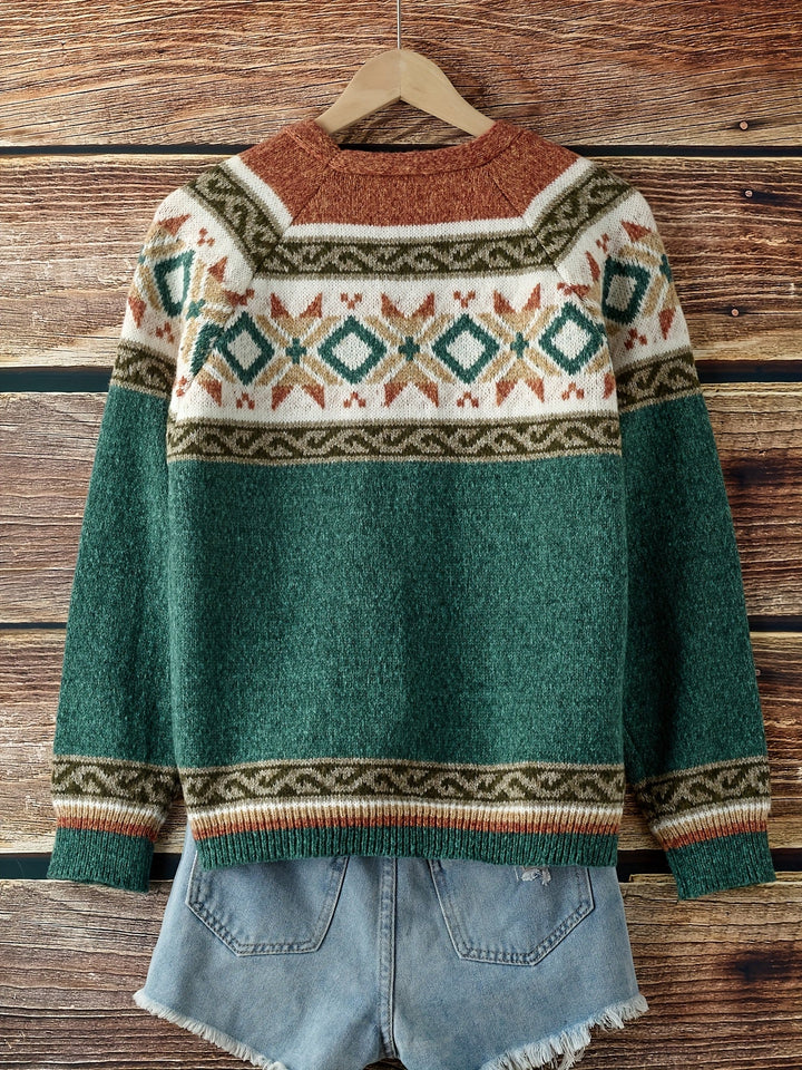 Wren | Women's Patterned Button-Front Cardigan