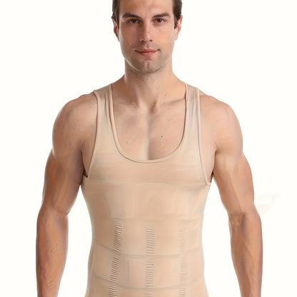 Herren Kompressions Tank Top mit schmaler Passform und Shapewear Effekt | Body Shaper
