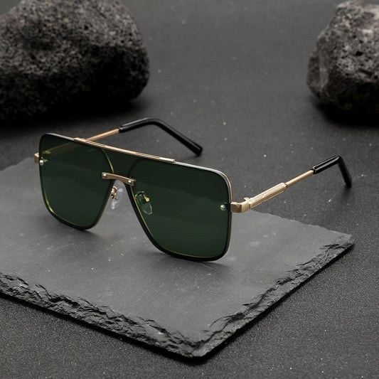 Lunettes de soleil pour homme | Design aviateur et verres dégradés | Style moderne pour tous les jours