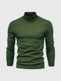 Herren Pullover Langarm Hoher Kragen Pullover | Schmale Passform