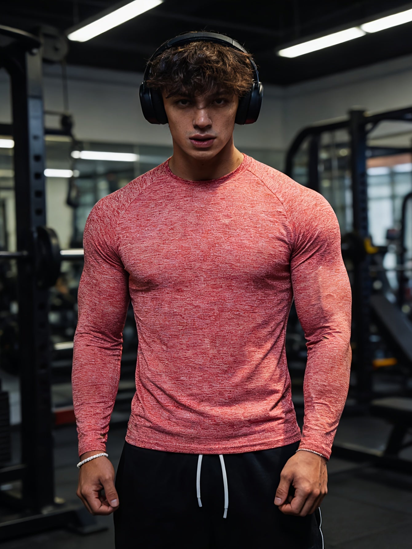 Herren Langarm Kompressions T Shirt mit Muscle Fit | Gym Wear