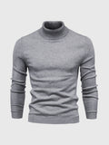 Herren Pullover Langarm Hoher Kragen Pullover | Schmale Passform