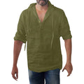 Herren Schnürhemd | Langarm Casual Sommer Top