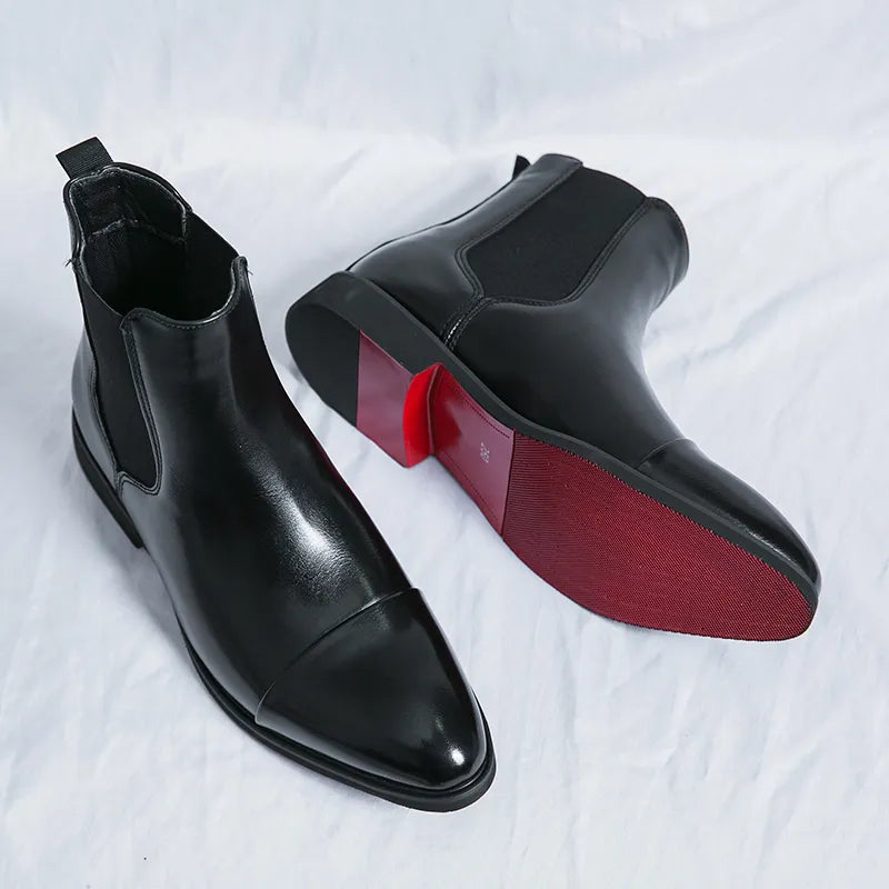 Annibale Carracci Chelsea-Stiefel aus Leder