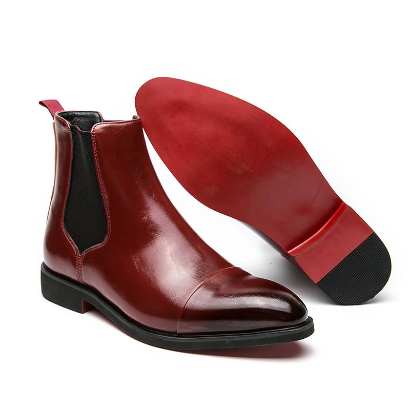 Annibale Carracci Chelsea-Stiefel aus Leder