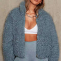 Aubrey Sherpa-Jacke mit Reißverschluss