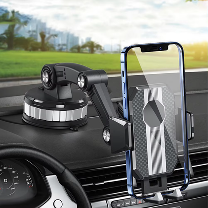 Autotelefonhalterung mit starkem Saugnapf, 360°-Drehung, Einhandbedienung – Universelle Handyhalterung fürs Auto 0